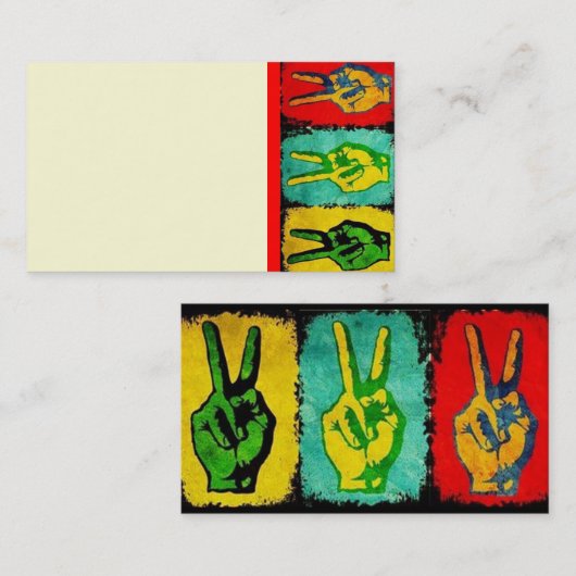 Peace Business Card 名刺 (正面/裏面)