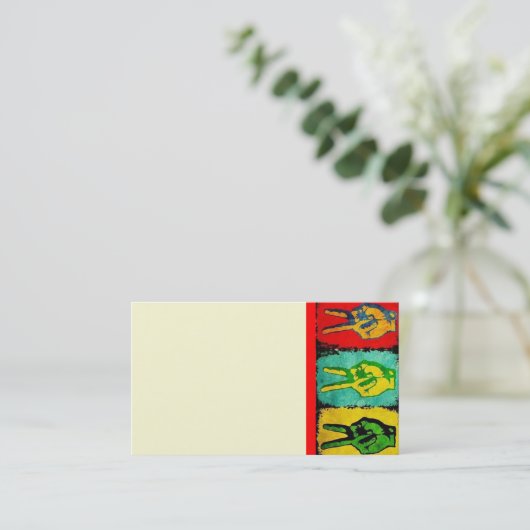 Peace Business Card 名刺 (スタンド正面)