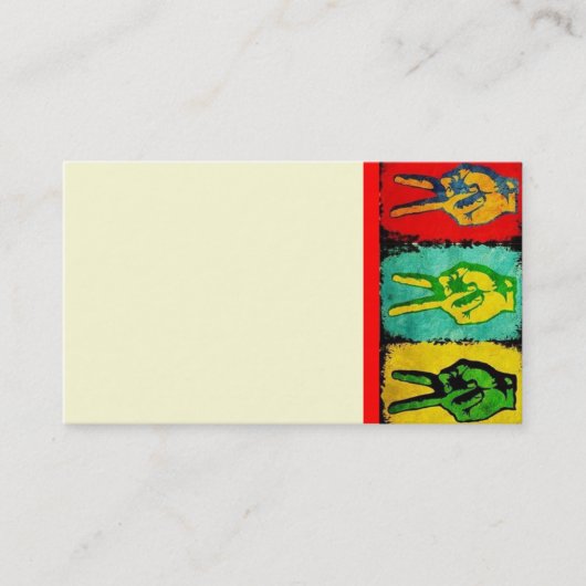 Peace Business Card 名刺 (正面)