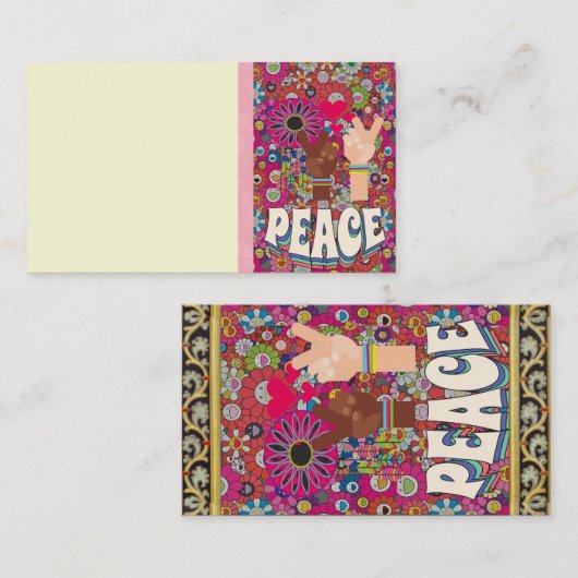 Peace Business Card 名刺 (正面/裏面)