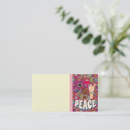 Peace Business Card 名刺 (スタンド正面)