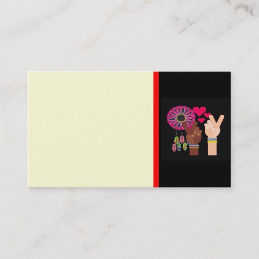 Peace Business Card 名刺 (正面)