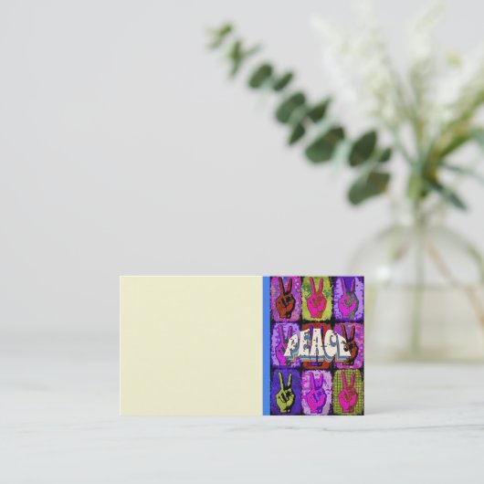 Peace Business Card 名刺 (スタンド正面)