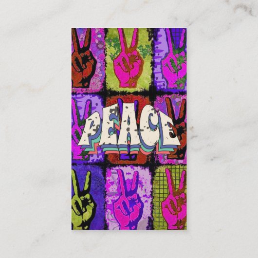 Peace Business Card 名刺 (裏面)