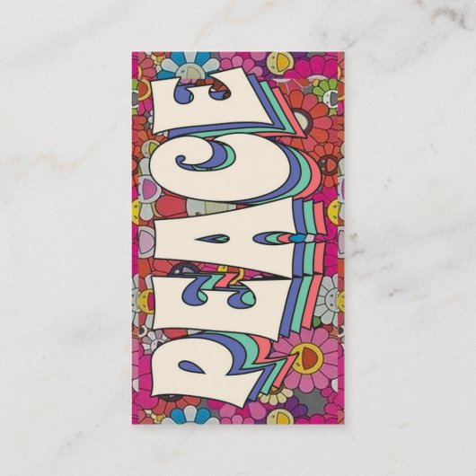 Peace Business Card 名刺 (裏面)