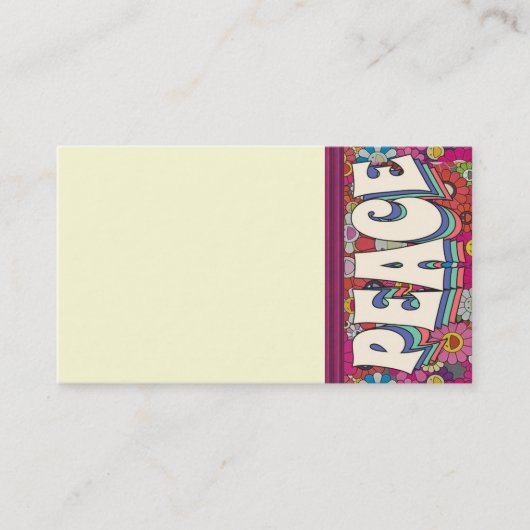 Peace Business Card 名刺 (正面)