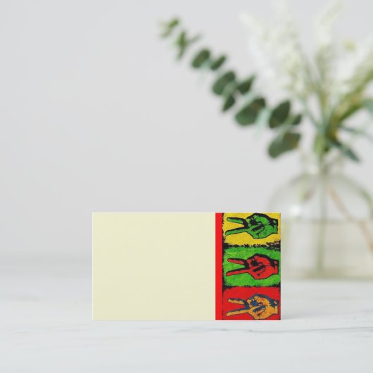 Peace Business Card 名刺 (スタンド正面)