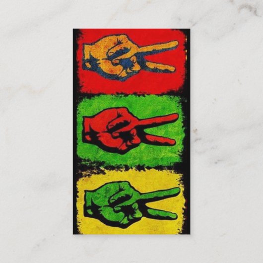 Peace Business Card 名刺 (裏面)