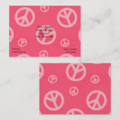 PEACE BUSINESS CARD - PINK – ビジネス – シンボルや象徴 名刺 (正面/裏面)