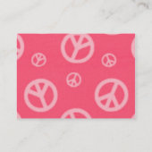 PEACE BUSINESS CARD - PINK – ビジネス – シンボルや象徴 名刺 (裏面)