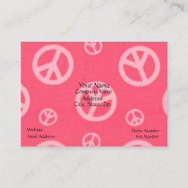 PEACE BUSINESS CARD - PINK – ビジネス – シンボルや象徴 名刺
