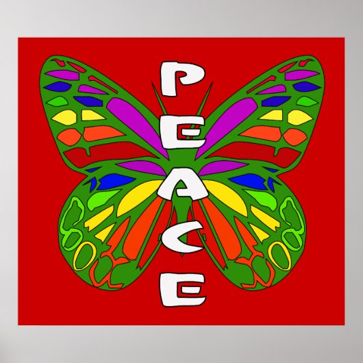 Peace Butterfly ポスター (正面)