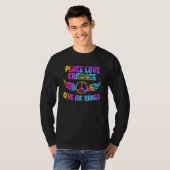 Peace Card Game Cribbage Game Night Peace Love Cri Tシャツ (正面フル)