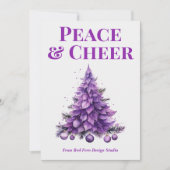  Peace & Cheer Holiday Card for Clients シーズンカード (正面)