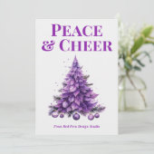  Peace & Cheer Holiday Card for Clients シーズンカード (スタンド正面)