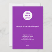  Peace & Cheer Holiday Card for Clients シーズンカード (裏面)