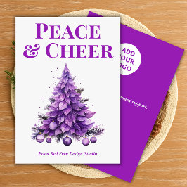 Peace & Cheer Holiday Card for Clients シーズンカード
