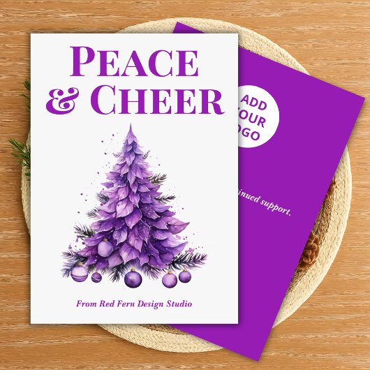  Peace & Cheer Holiday Card for Clients シーズンカード