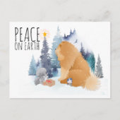 PEACE Chow犬の休日はがき シーズンポストカード (正面)
