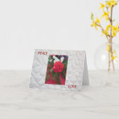 Peace Christmas Card 2 カード (黄色い花)