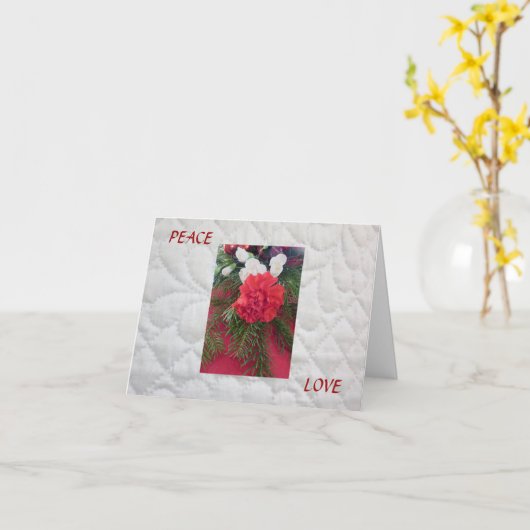 Peace Christmas Card 2 カード (黄色い花)