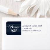 Peace Christmas Greeting Cardラベルシール ラベル (インサイチュ)