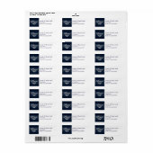 Peace Christmas Greeting Cardラベルシール ラベル (フルシート)