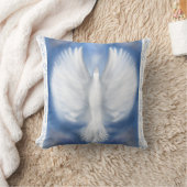 Peace Christmas Holiday New Years Dove Flat Card クッション (ブランケット)