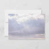 Peace Clouds金ゴールド写真悔やみや弔慰サンキューカード サンキューカード (裏面)