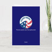 Peace Corps割り当てグリーティングカード カード (裏面)