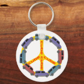 Peace Cubeキーチェーン キーホルダー (正面)