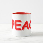"#PEACE" Cute Design. Buy Now マグカップ (中央)