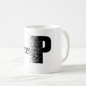 Peace Disintegration Effect Typography Classic Mug コーヒーマグカップ (正面右)