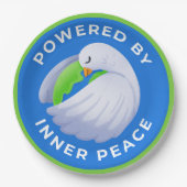 Peace Doveの紙プレート- Powered by Inner Peace ペーパープレート (正面)