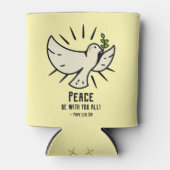 Peace Doveクーラーボックス- "Peace Be With You All!" 缶クーラー (正面)