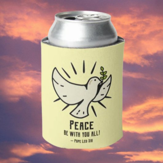 Peace Doveクーラーボックス- "Peace Be With You All!" 缶クーラー