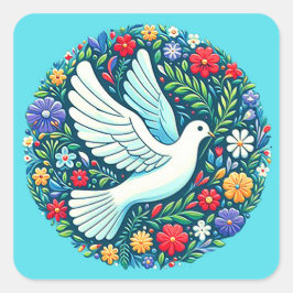 Peace Doveシール スクエアシール