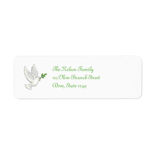 Peace Doveラベル ラベル (正面)