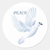 PEACE DOVE ラウンドシール (正面)