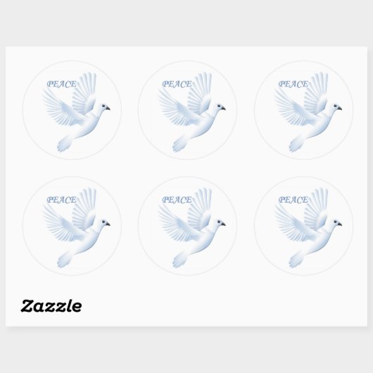 PEACE DOVE ラウンドシール (シート)