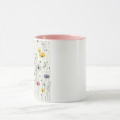 Peace Dove Art Mug、フローラ鳥デザイン、コーヒー マグカップ (中央)