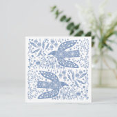 Peace Dove Blue Bird サンキューカード (スタンド正面)