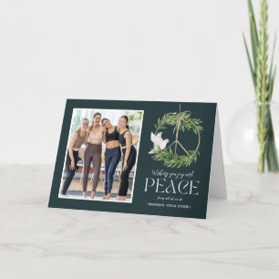 Peace Dove Business Holidayフォトカード シーズンカード