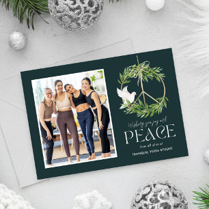Peace Dove Business Holidayフォトカード シーズンカード