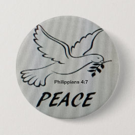 Peace Dove Button with scripture 缶バッジ