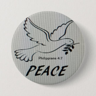 Peace Dove Button with scripture 缶バッジ