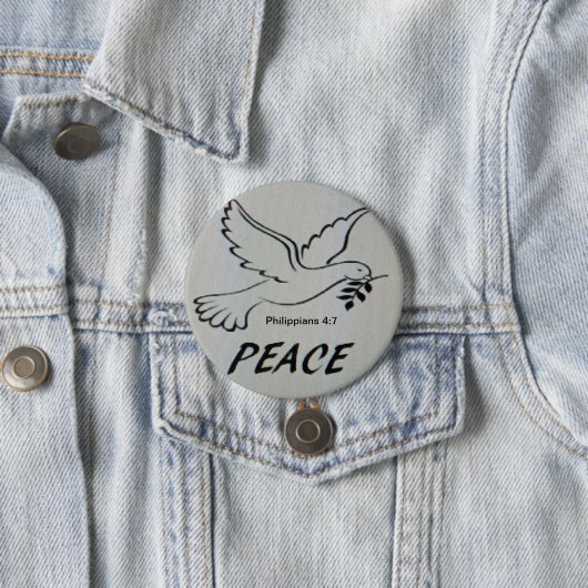 Peace Dove Button with scripture 缶バッジ (インサイチュ)