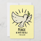 Peace Dove Card - "Peace Be With You All!" シーズンカード (正面)