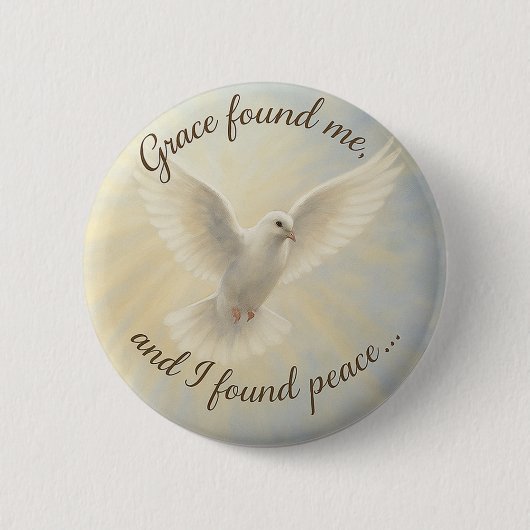 Peace Dove Custom Button Design... 缶バッジ (正面)