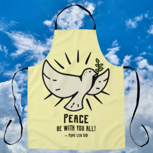 Peace Dove Eプロン – "Peace Be With You All!" エプロン